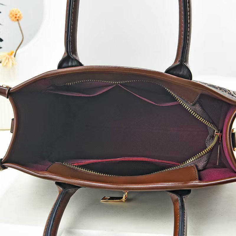 Women's Retro Korean Style High Sense Large Capacity Handbags