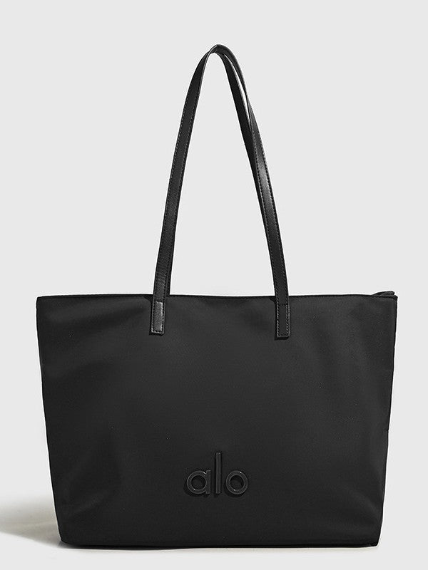 Large Capacity Totes Polyester Canvas Unisex Simple Women's Shoulder Bag