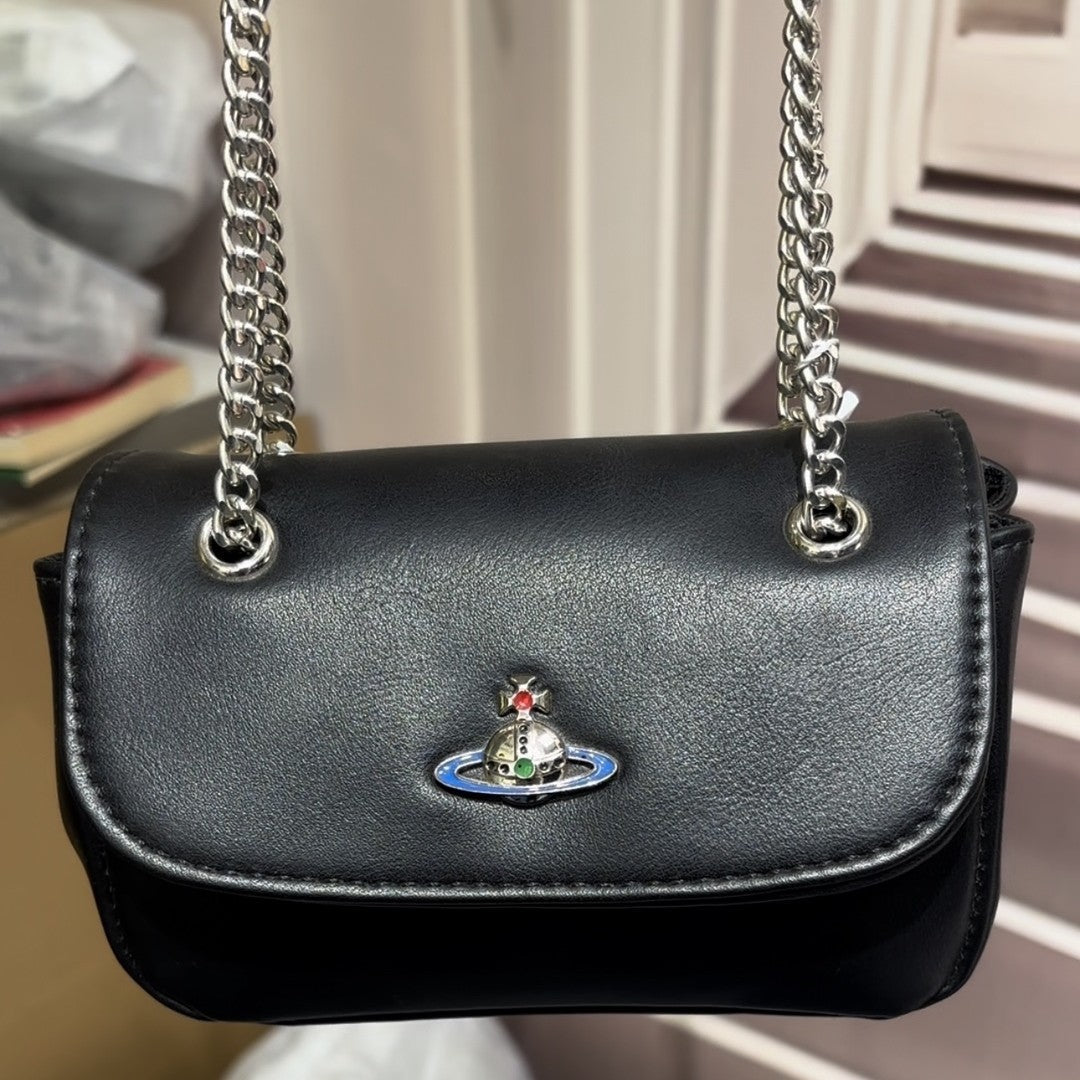Unique Saturn Crocodile Pattern Chain Design Bags