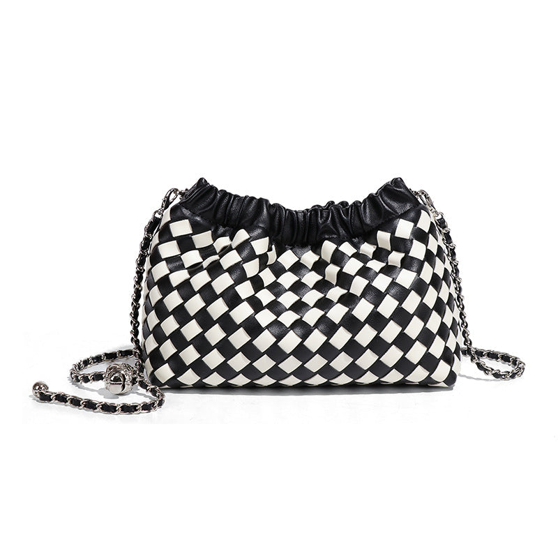 Women's Metal Chain Cloud Fashion Knitting Simple Trendy Women's Messenger Bag