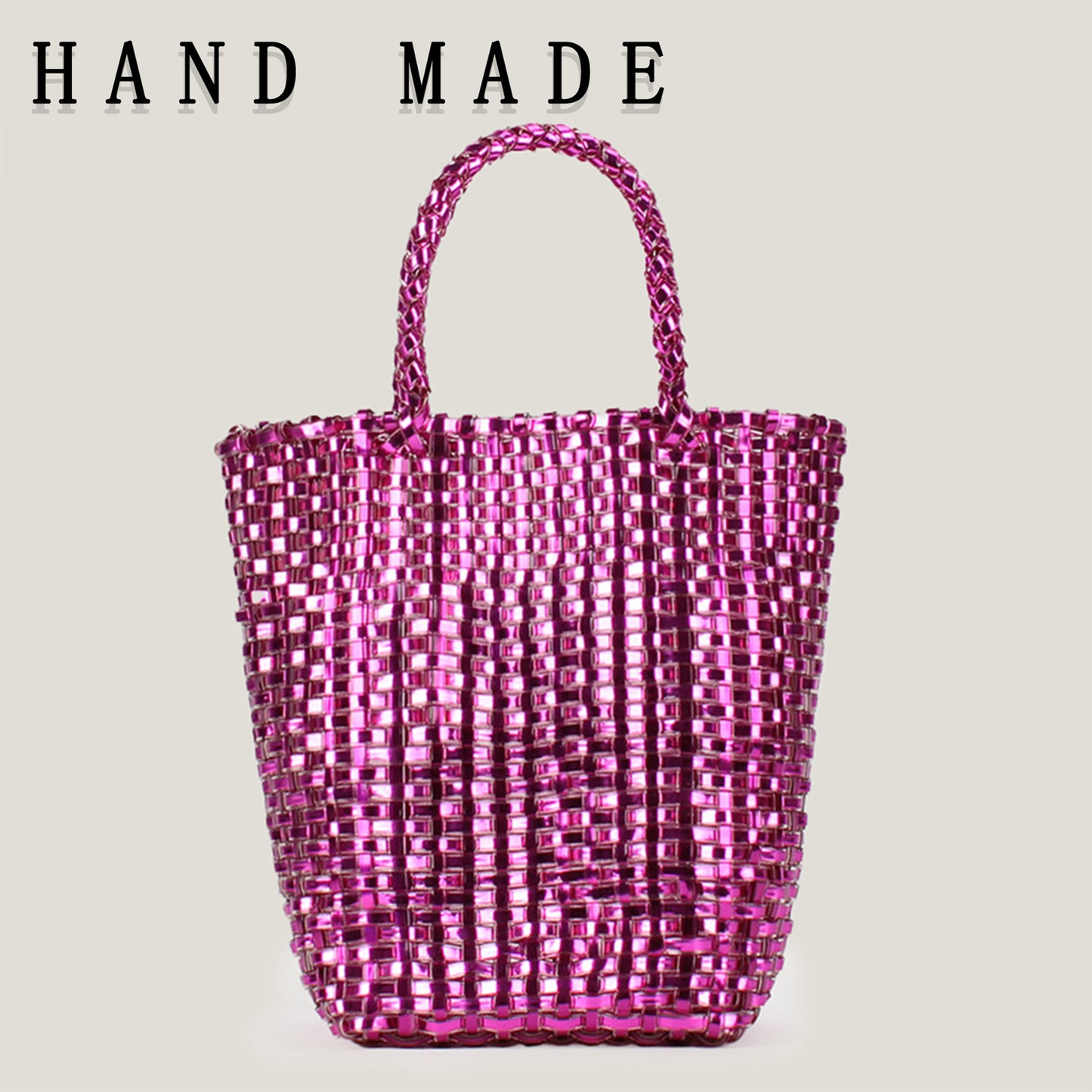 Plastic Woven Daily Leisure Seaside Vacation Women's Messenger Bag