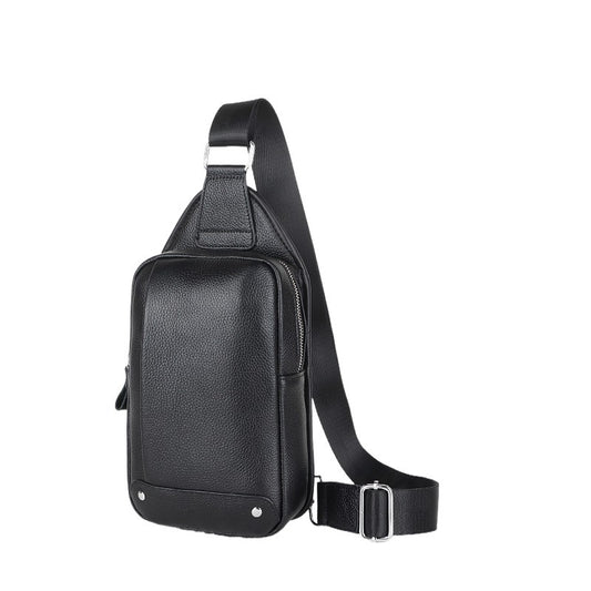 Men's First Layer Cattlehide Leather Fashion Korean Shoulder Bags