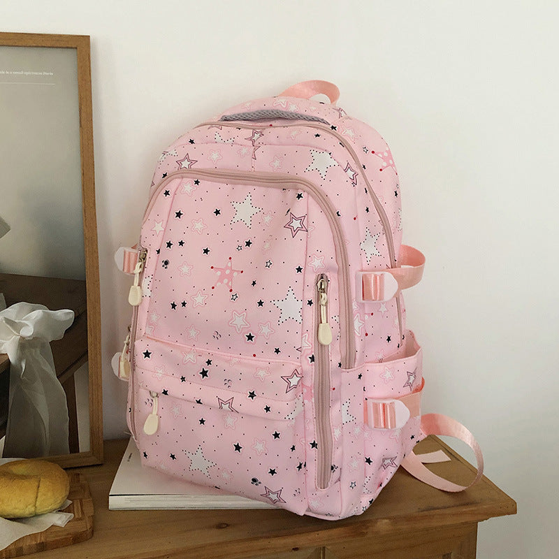 Korean Style Good-looking Early High College Simple Backpacks