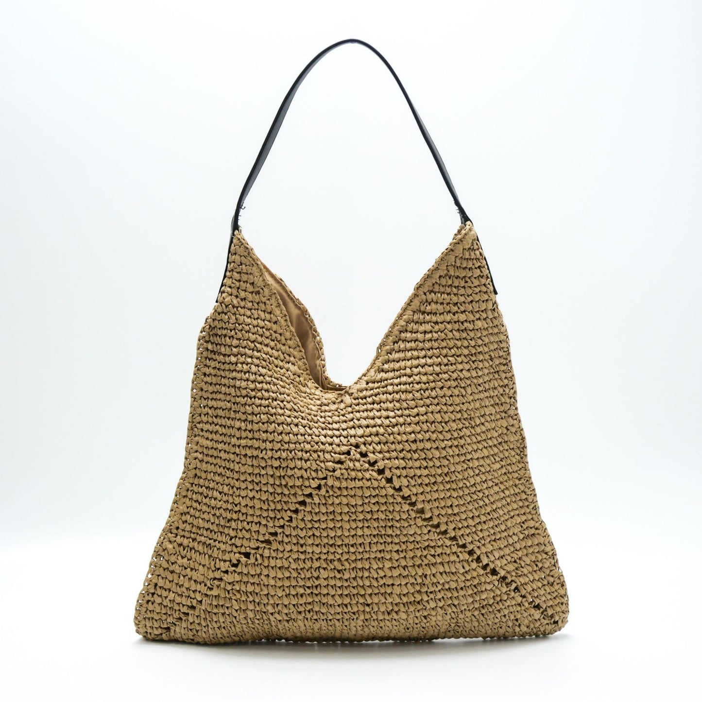 Women's Underarm Straw Hand-woven Versatile Large Capacity Vacation Style Tote Bag