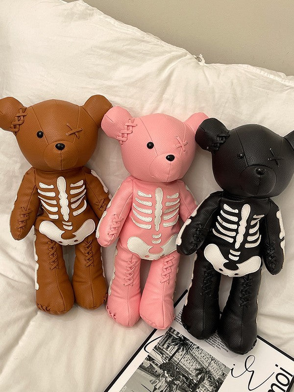 Refined Personalized Violent Bear Skull Fashion Artistic Backpacks