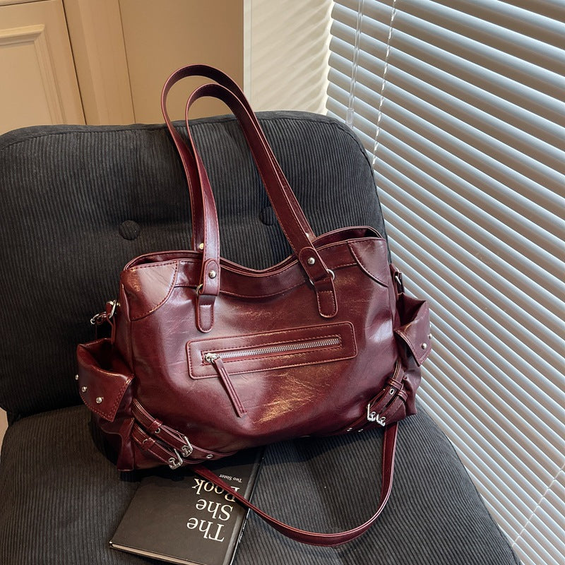 Women's Retro High-grade Large Capacity For Simple Tote Bags
