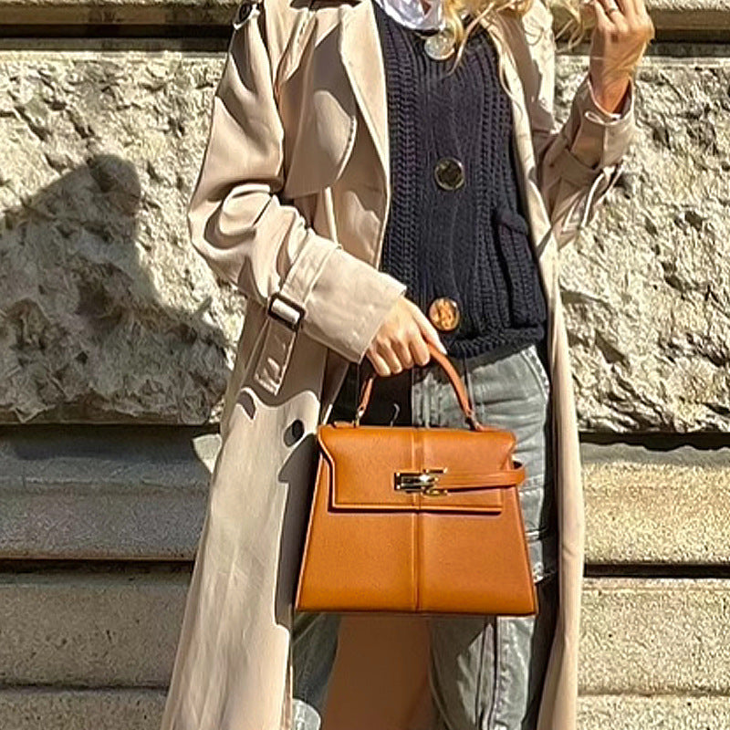 Women's Trapezoidal Kelly Trendy Versatile High Quality Women's Handbag