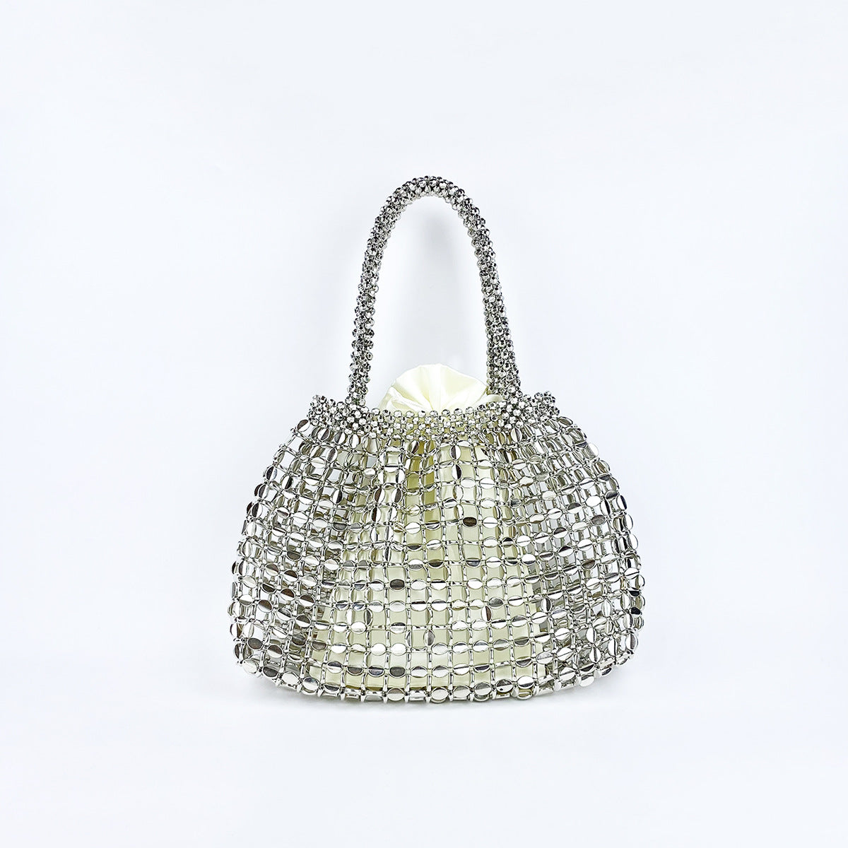 Women's Metal Retro Hollow Hand-woven Niche Design Sequined Bags