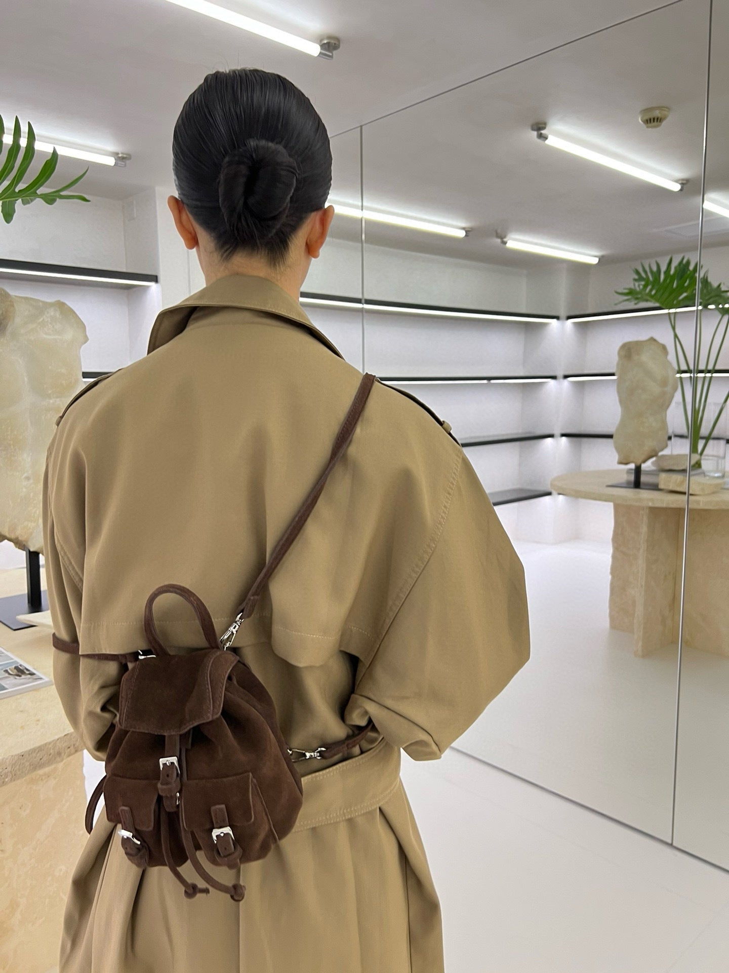 Layer Cowhide Design Fashion Commuter Mini Women's Backpack