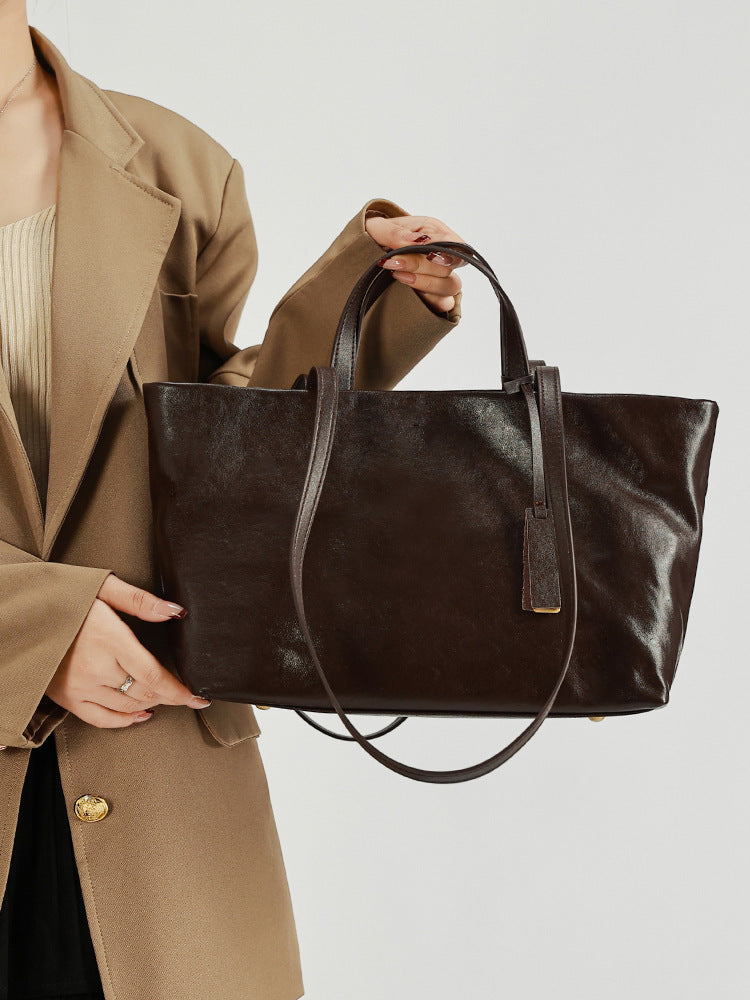 Women's Genuine Leather Large Capacity Commuter Soft Bags