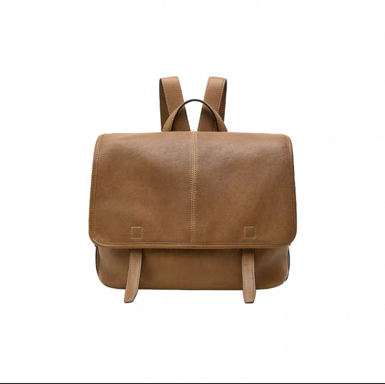 Song Vegetable Tanned Sheepskin Genuine Leather Niche Backpacks