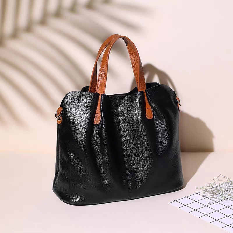 Fashion Large Capacity Niche High-grade Contrast Color Trendy Women's Messenger Bag