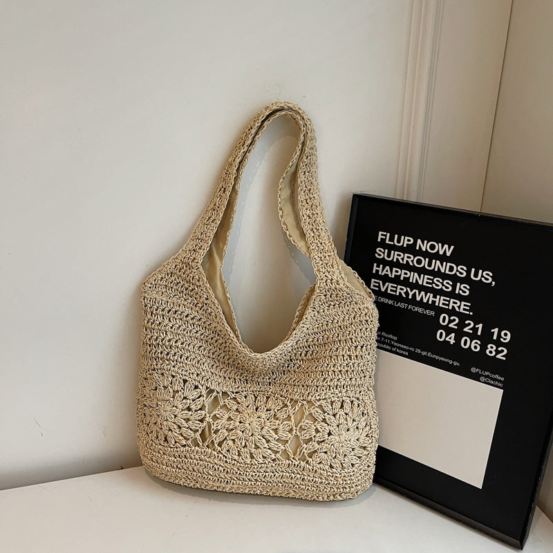 Simple Hollowed Fashion Woven Mori Leisure Handbags