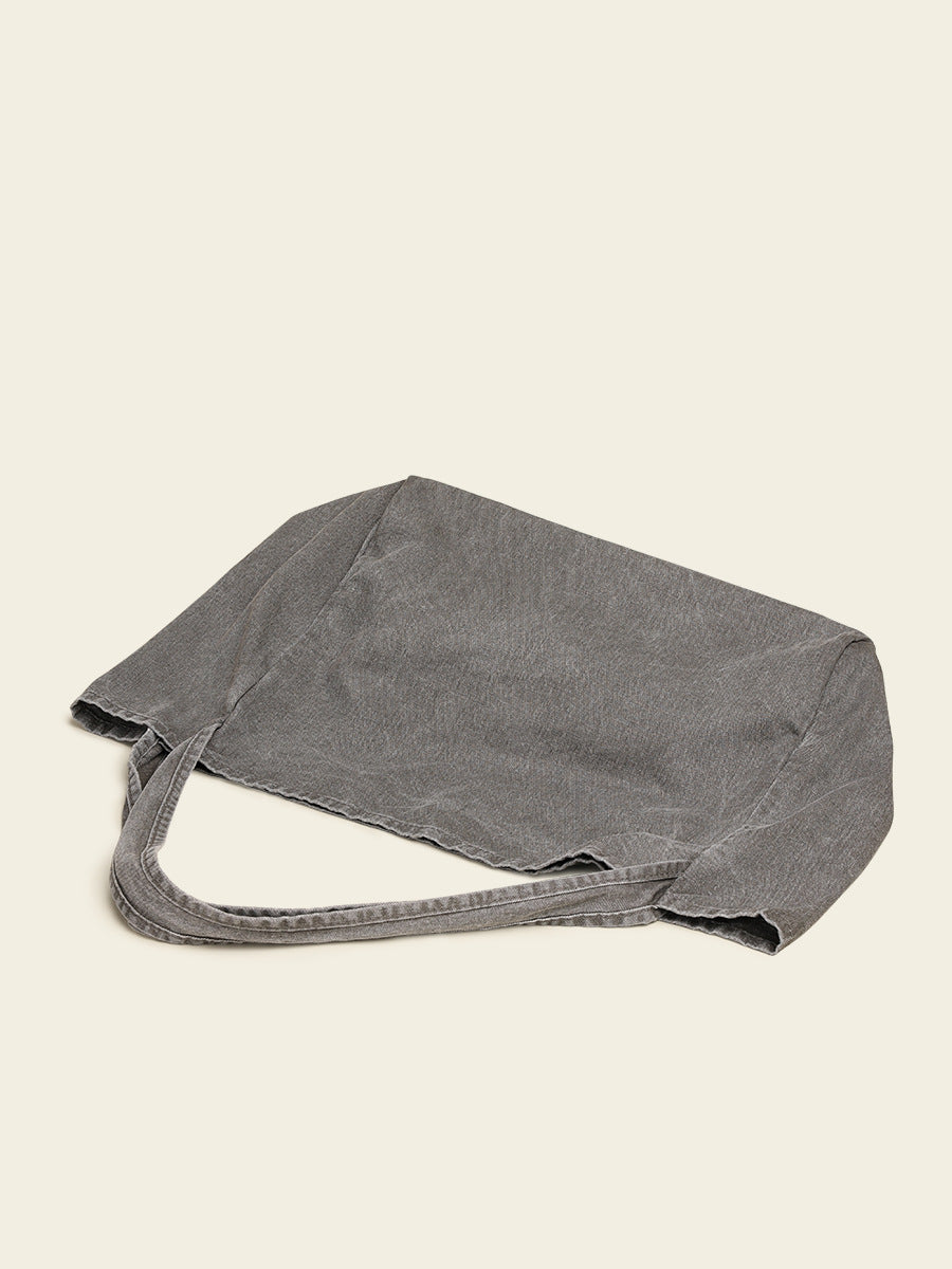 Women's Distressed Canvas For Idle Style Large Bags