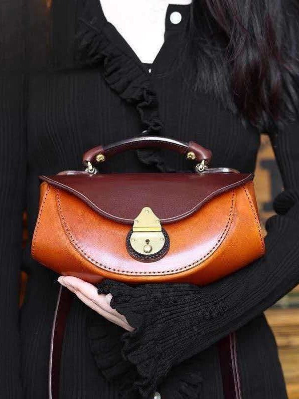 Trendy Retro Boat Smooth Minority Portable Women's Shoulder Bag