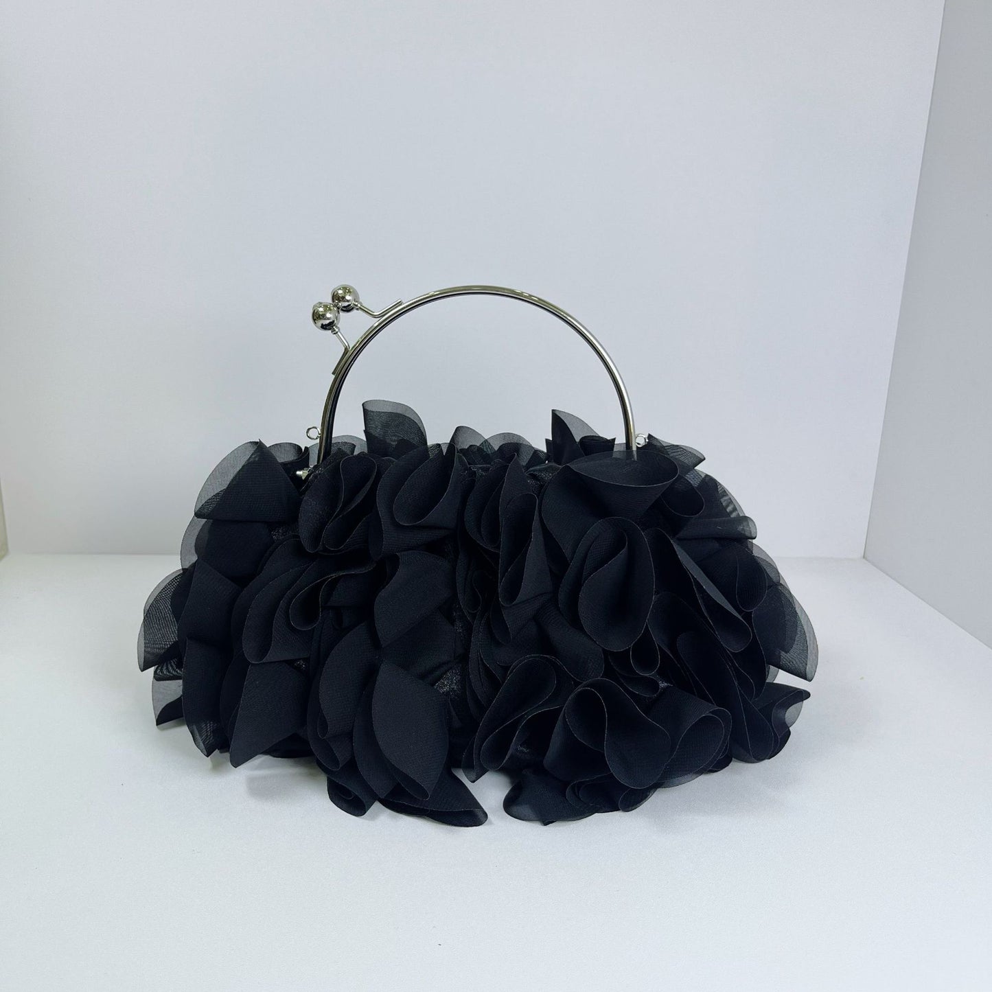 Three-dimensional Lace Portable Petal Dress With Women's Handbag