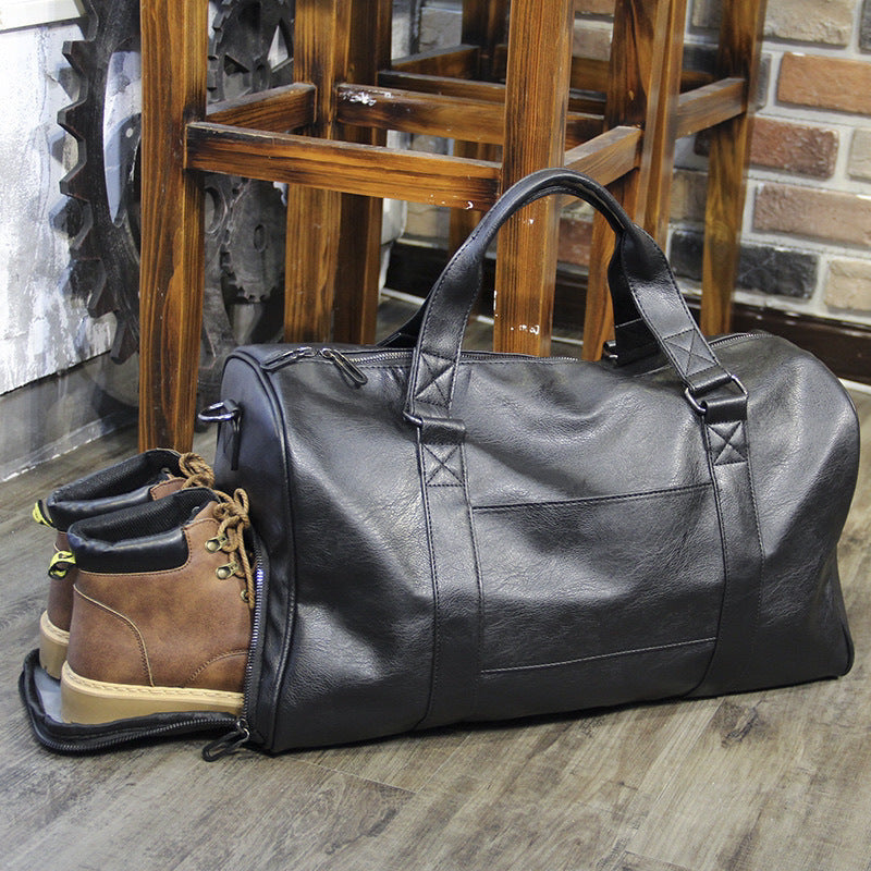 Men's Traveling With Shoe Compartments Large Capacity Boarding Shoulder Bags