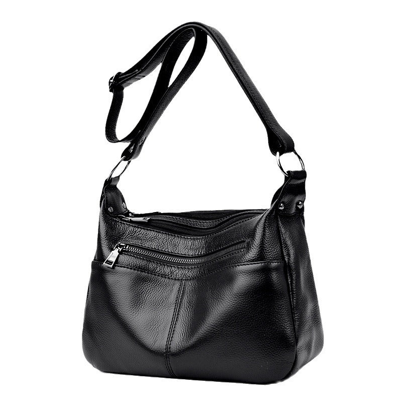 Women's Genuine Leather Simple High-grade Cowhide Underarm Women's Messenger Bag