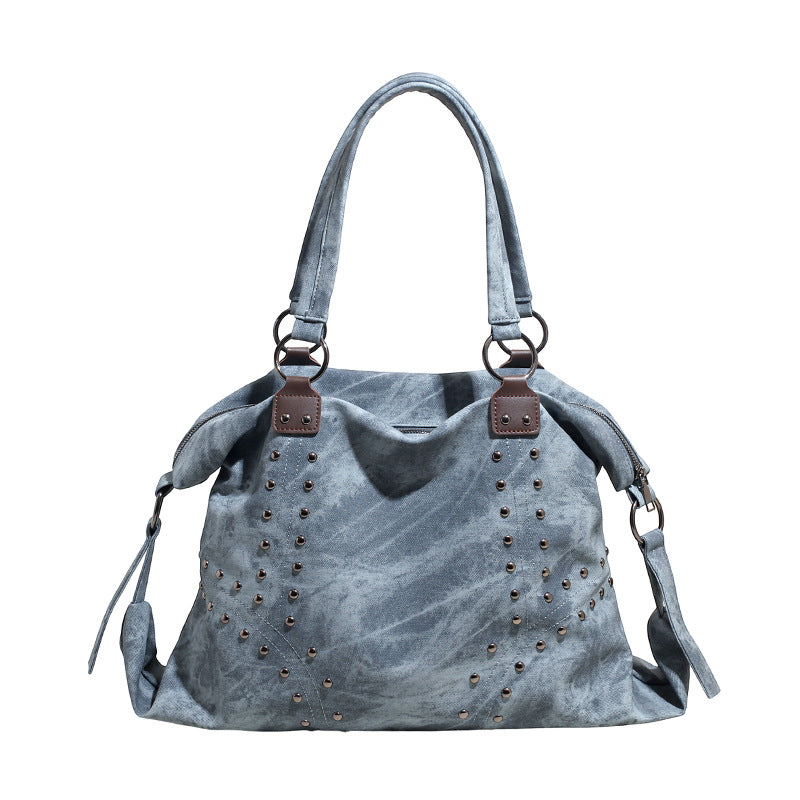 High Sense Personality Rivets Large Capacity Women's Shoulder Bag