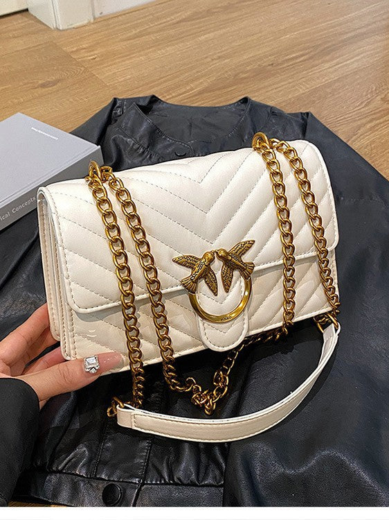 Twill Fashion Swallow Exquisite Underarm Chain Bags