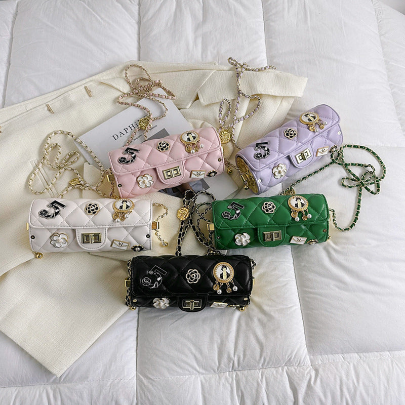 Women's Fashionable Classic Style Rhombus Personality Korean Shoulder Bags