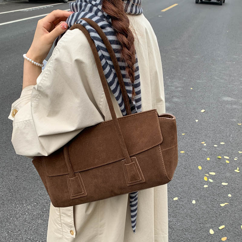 Women's High Quality Suede Underarm Fashion Simple Women's Shoulder Bag