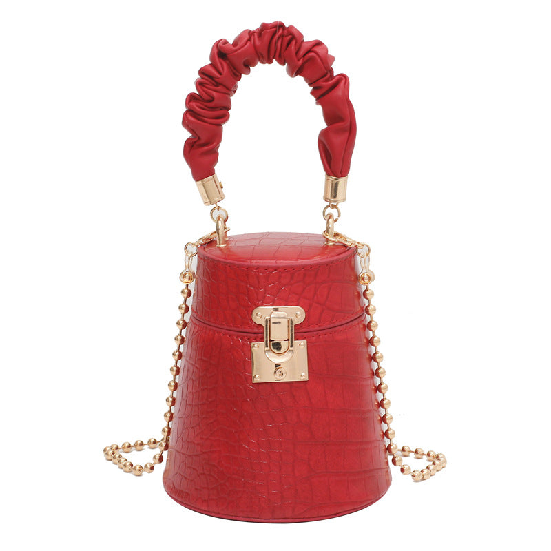 Women's High Sense Fashion Chain Commuter Bucket Bags