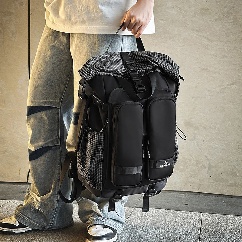 Women's & Men's Trendy Motorcycle Commuter Large Capacity Backpacks