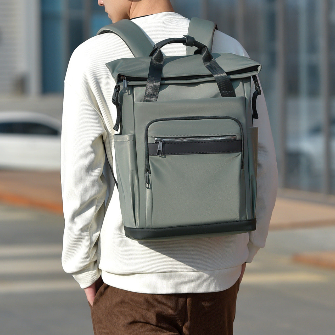 Men's High-grade Large Capacity Computer Commuter Business Backpack