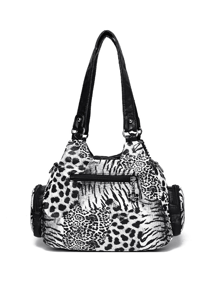 Leopard Print Rivet Hot Fashion Western Handbags