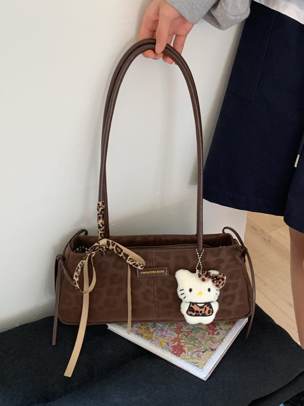Women's Minority Leopard Print Fashion High-grade Hand-held Bags