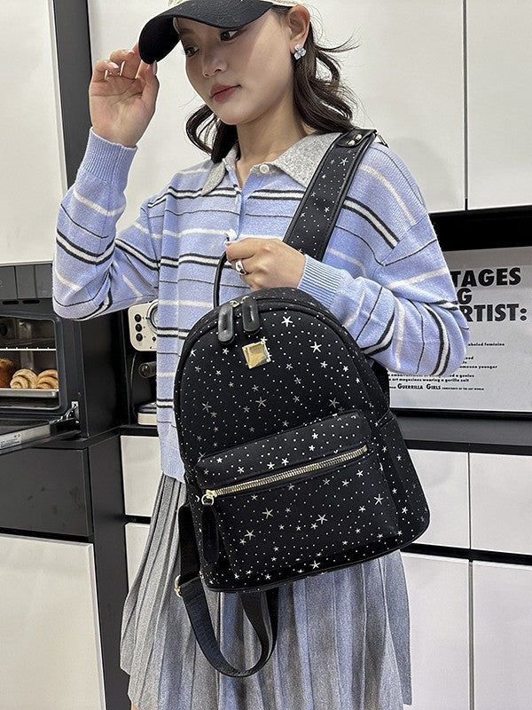 Women's Embroidery Mini Korean Style Commuter Women's Backpack