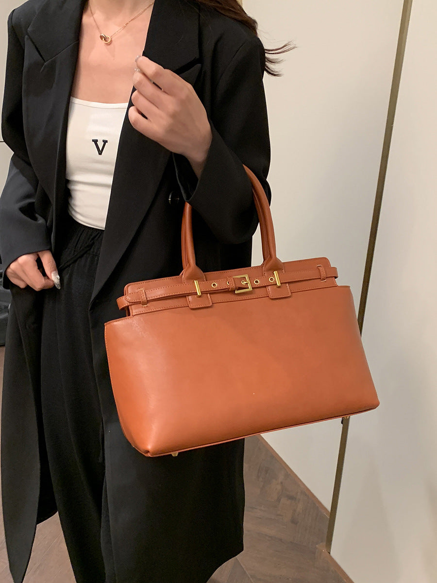 Retro Large Capacity Simple Fashion Commuter Tote Bags