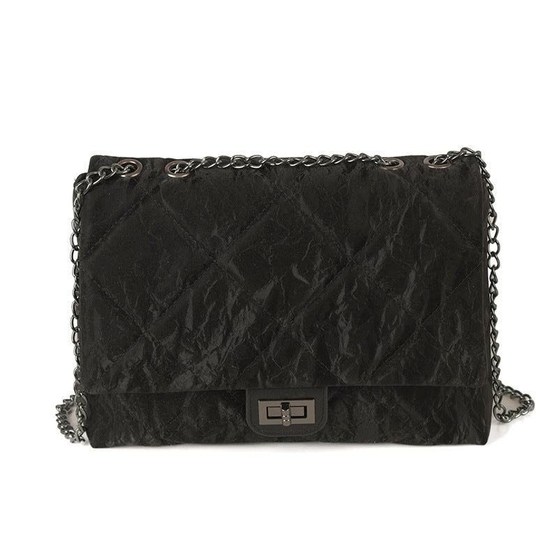 Women's Fashion Trend Diamond Pattern Chain High Texture Underarm Korean Style Women's Shoulder Bag
