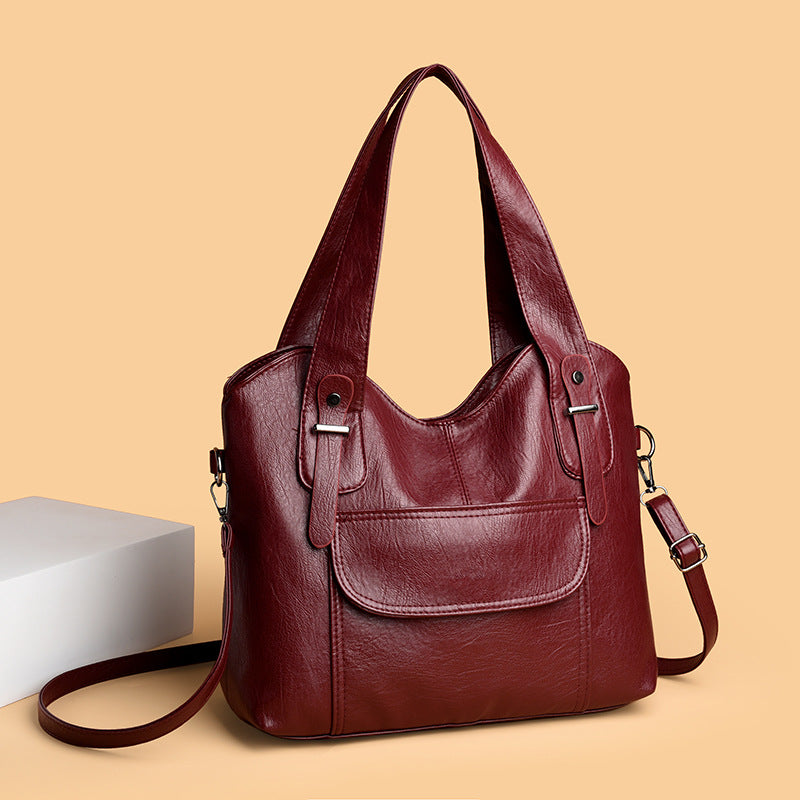 Winter Large Capacity Portable Trendy Soft Women's Shoulder Bag