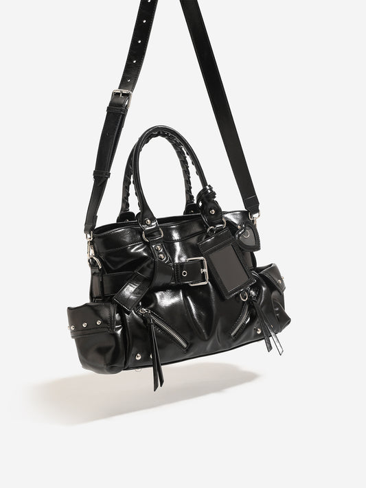 Rivet Hot Fan Bike Packet Retro Minority Design Large Tote Bag