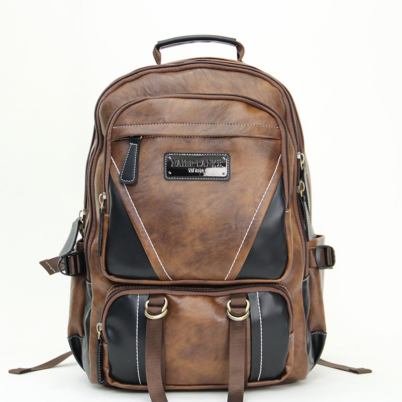 Men's Computer Korean Style Personality Large Capacity Business Trip Leisure Backpack