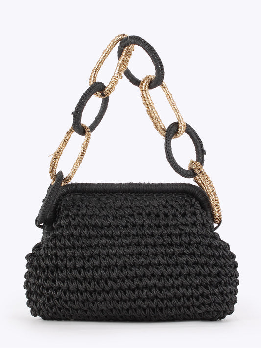 Women's Straw Woven Personalized Trendy Seaside Holiday Daily Leisure Commute Women's Handbag