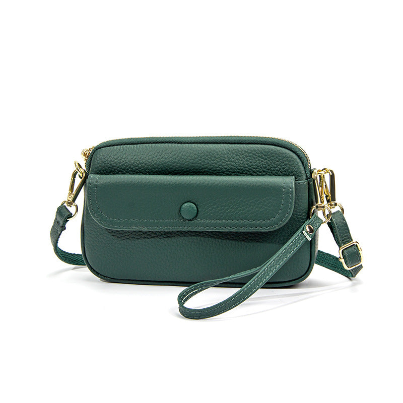 Women's Layer Cowhide Fashion Large Capacity Female Genuine Bags