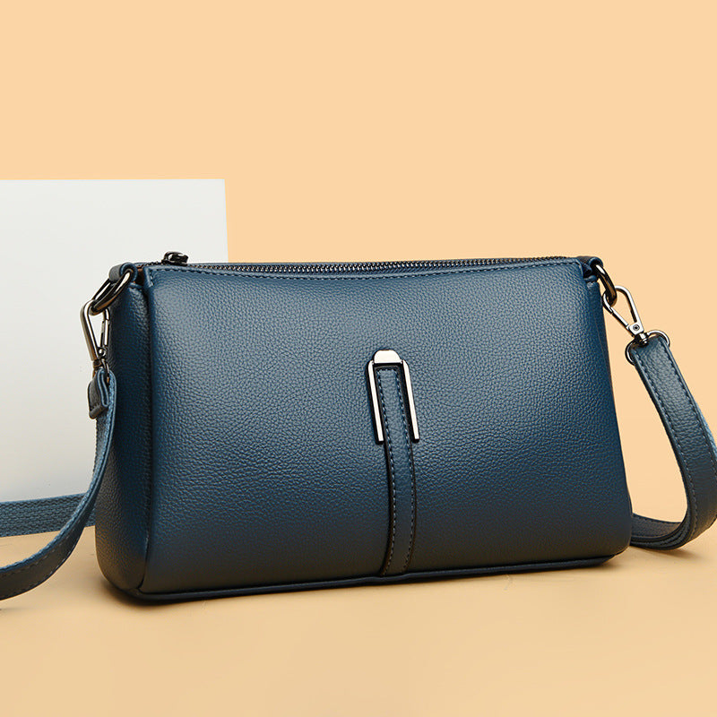 Women's Soft Leather High-grade Large Capacity Commute Small Square Bags