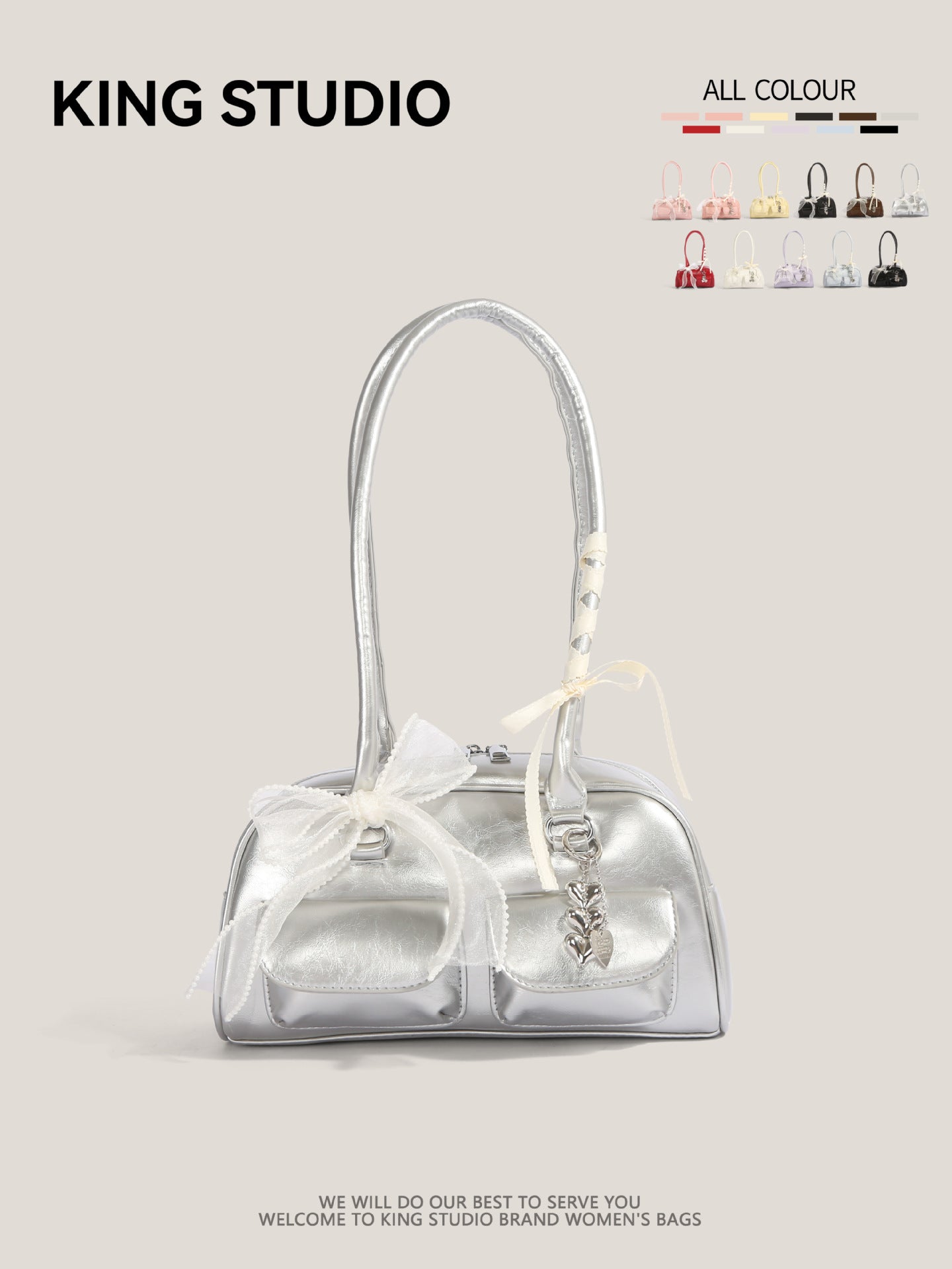 Women's Needle Xu Bowling Large Capacity Underarm Women's Shoulder Bag