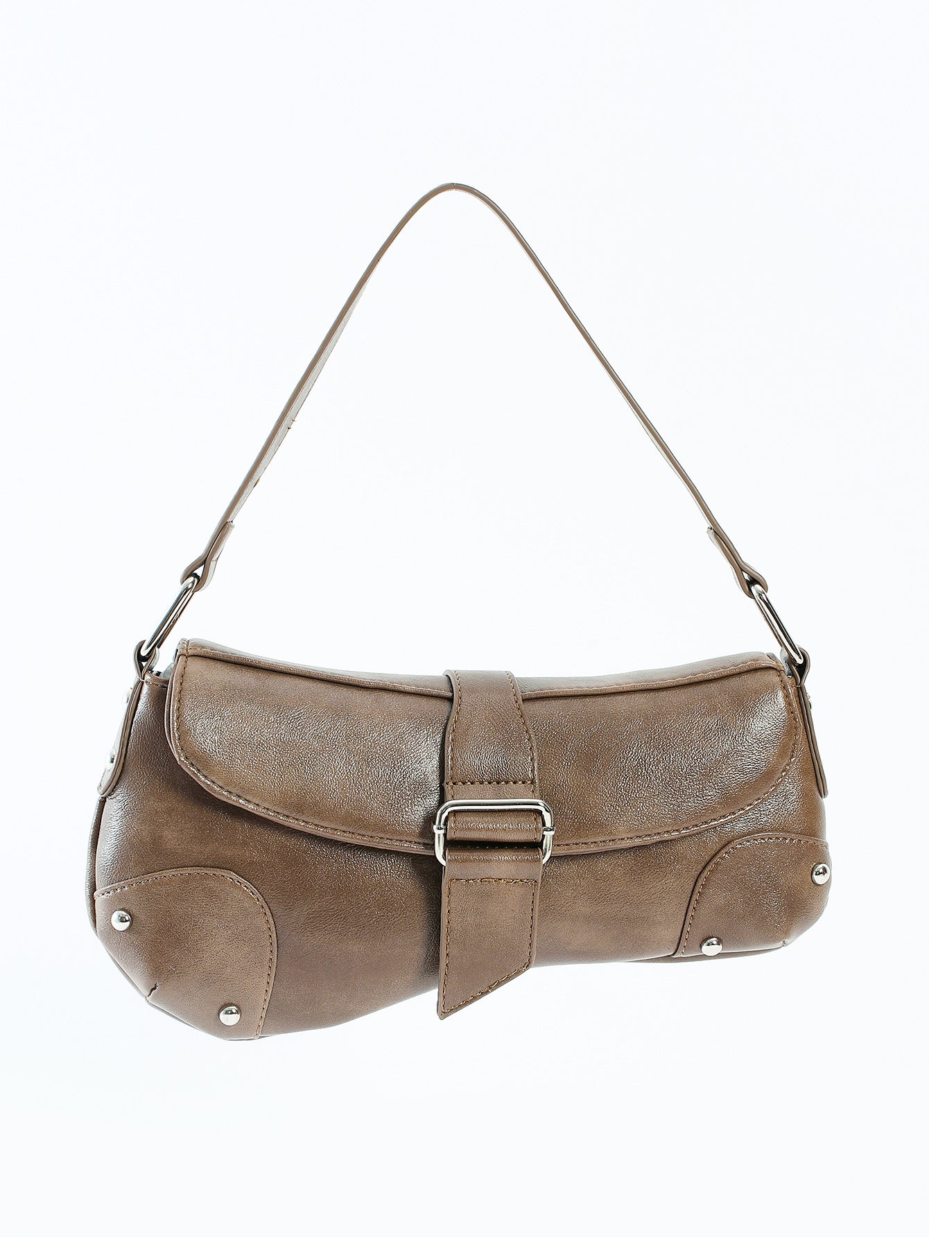 Women's Niche Oil Wax Leather Irregular Retro Shoulder Bags