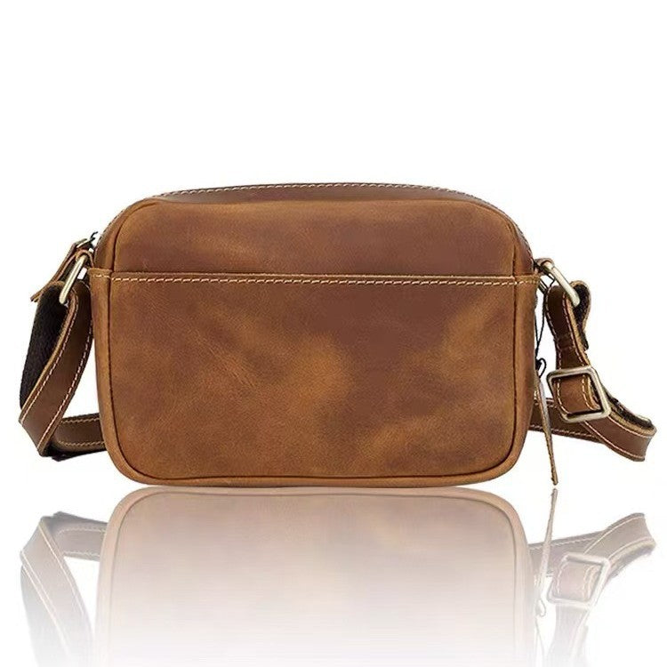 Men's Top Layer Cowhide Commuter Genuine Leather Clutch Bags
