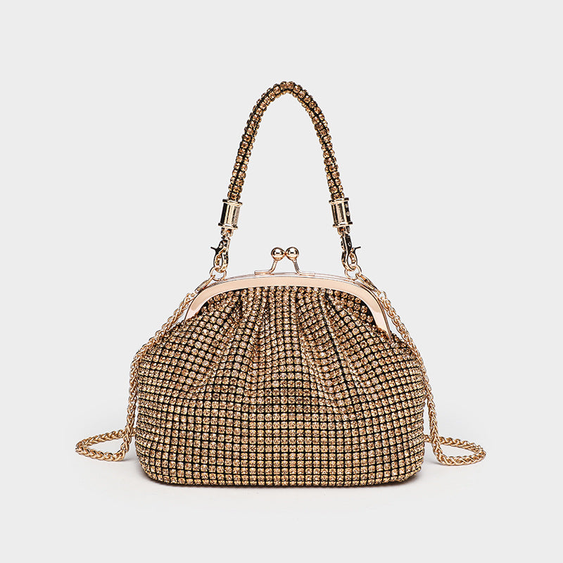 Women's Diamond Studded Hand Dinner Shiny Rhinestone Women's Messenger Bag