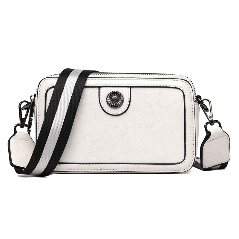 Women's Retro Fashion Mobile Simple Soft Leather Phone Bags