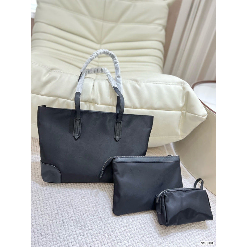 Three-in-one Triangle Mark Large Nylon Capacity Combination Bags