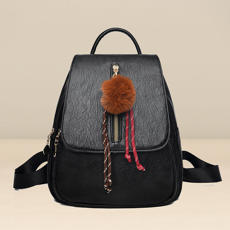Women's Textured Simple Trendy Practical Lightweight Women's Backpack