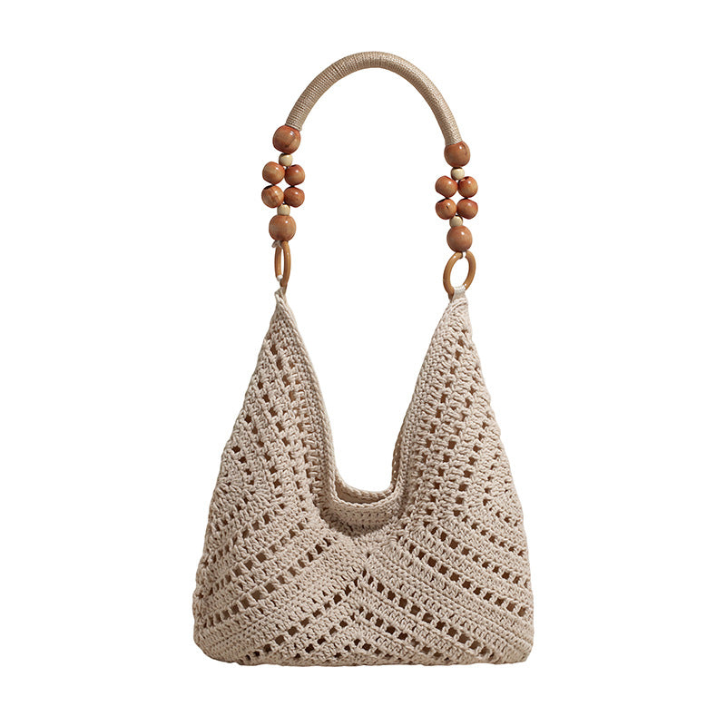 Women's Super Hot Idle Style Woven Straw Large Capacity Bohemian Seaside Bags