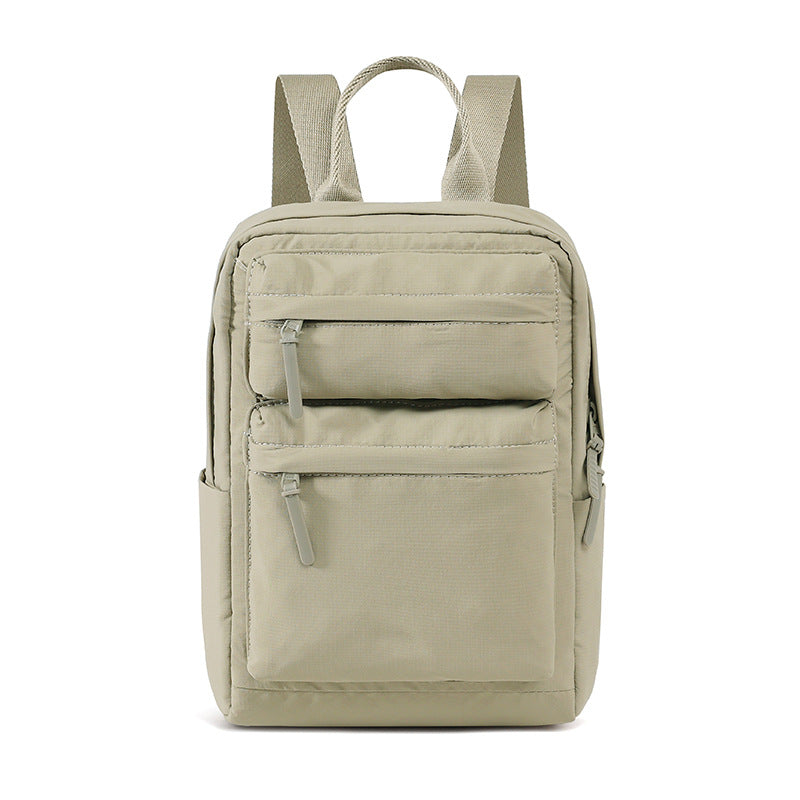 Capacity Pleated Solid Color Campus Computer Simple Junior Bags