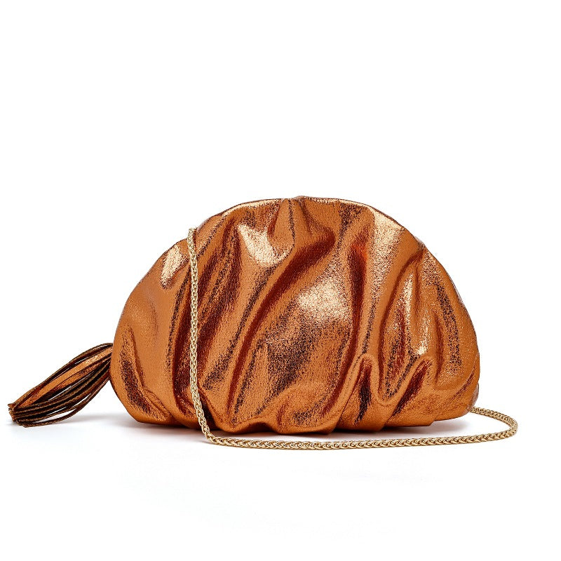 Women's Cloud Dinner Fashion Pleated High-grade Versatile Women's Shoulder Bag